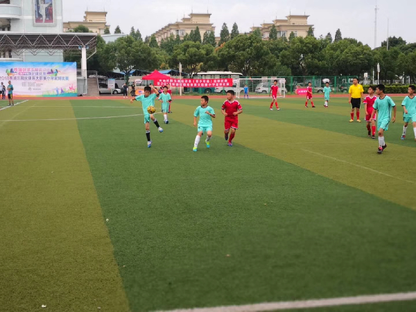 青浦佳禾小学足球队在区五届运动会小学生足球