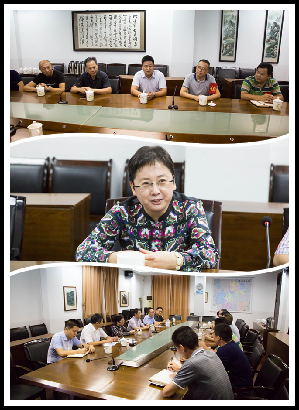 9月7日上午,赵巷镇三套班子领导一行6人在镇党委书记王玲锦的带领下